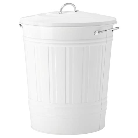 Knodd White Bin With Lid 40 L Ikea