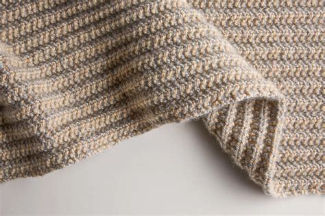 Two Tone Mistake Rib Scarf Free Scarf Knitting Pattern