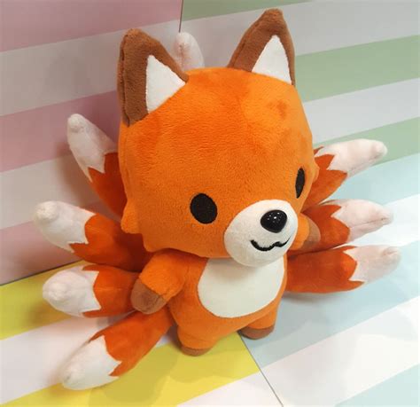 Ninetails kitsune Nine Tailed Fox Plush | Etsy