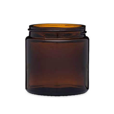 4 Oz Amber Glass Straight Sided Squat Jars Berlin