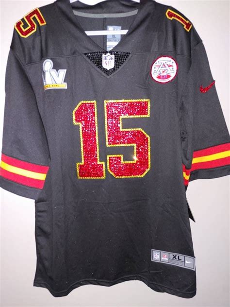 Kansas City Football Custom Crystal Bling Service Jersey Is A Display