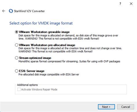 Starwind V V Converter Help Convert Volume To Vmdk