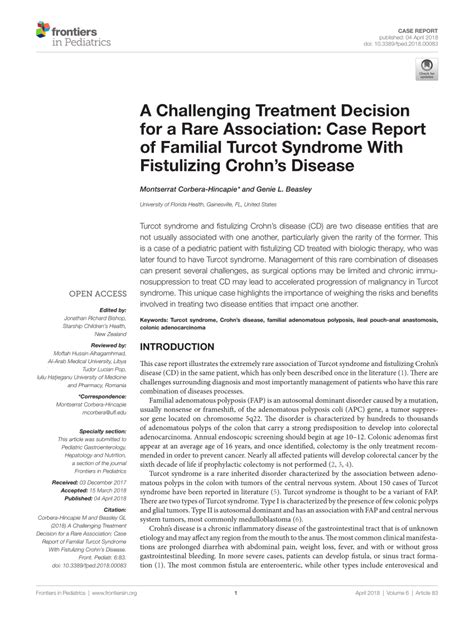 (PDF) A Challenging Treatment Decision for a Rare Association: Case Report of Familial Turcot ...