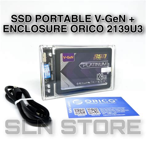 Jual SSD PORTABLE 512GB V GeN ORICO HDD Enclosure External Vgen Paket