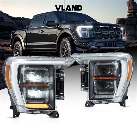 Led Projector Headlights For 2021 2022 2023 Ford F150 F 150 Driver Passenger Set £751 43