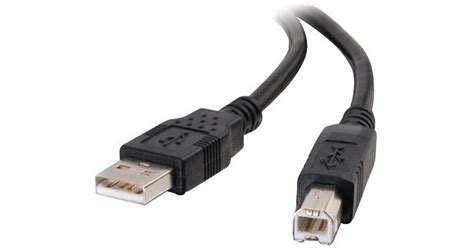 C2g Usb 20 Type A Male To Type B Male Cable 33 Black 28101