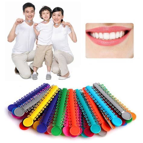 40pcs Dental Elastomeric Ligature Ties Orthodontics Elastic Rubber Bands Tanga