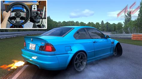 Drifting Bmw M3 E46 At Nordschleife Assetto Corsa W G27 Wheel Cam 100 Youtube