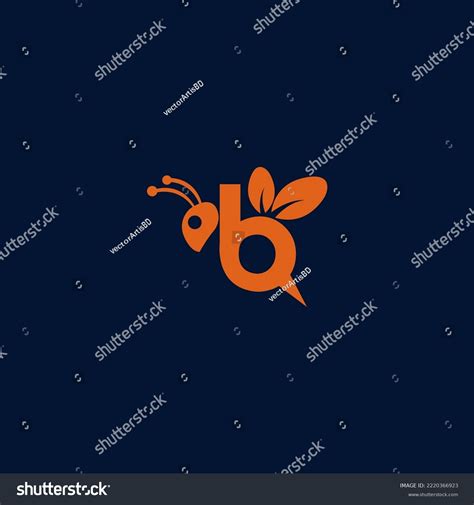 Bee Bee Logo Design Template Elements Modern Royalty Free Stock