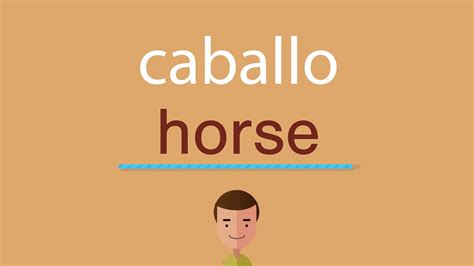 Cómo Decir Caballo En Inglés Youtube