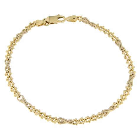 Bracciale Uomo Oro Giallo Bianco Gl Gioiellerialucchese It