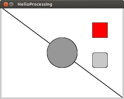 Arduino-er: Processing code: fill shapes with color, using fill() method