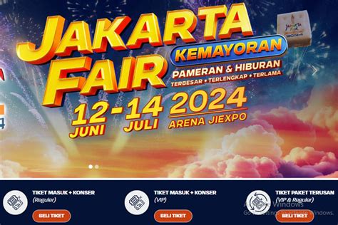 Jakarta Fair Kemayoran 2024 Bukukan Transaksi Rp4 5 Triliun Di Pekan