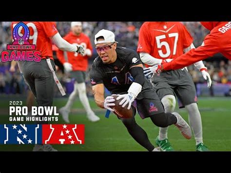 NFC vs. AFC Flag Football | 2023 Pro Bowl FINALE Game Highlights - Commentoid