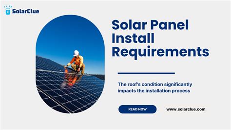 Solar Panel Install Requirements