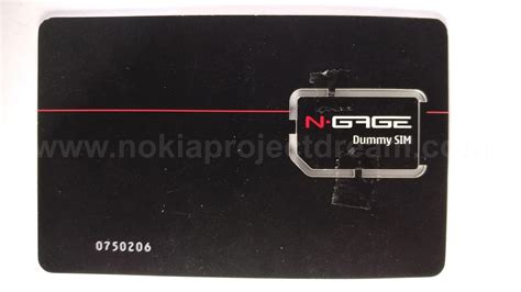 Nokia N Gage Dummy Sim Nokia Project Dream