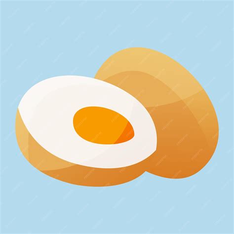 Premium Vector Vector Eggs Cartoon On White Background