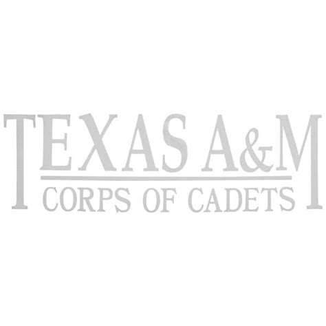 Texas A M Corps Of Cadets Decal White | Aggieland Outfitters