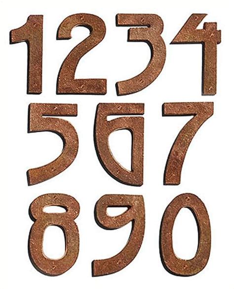 Prairie Solid Copper House Numbers Arts And Crafts House Home Crafts