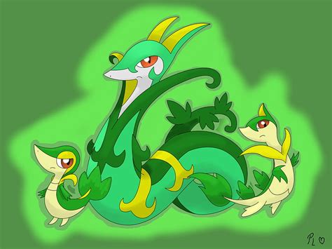 Coloring Pages Pokemon Snivy Comics