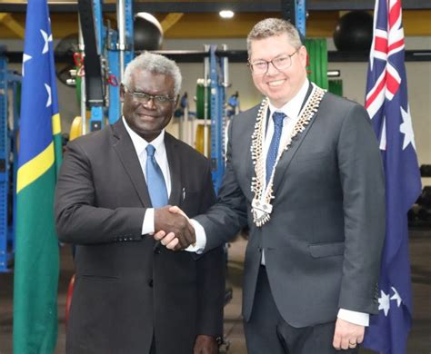 Sogavare Welcomes Australias Support Of Nearly SBD 100 Million For