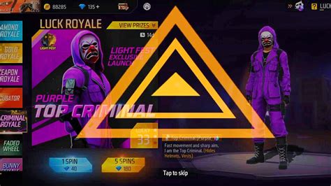 Purple Criminal Return Criminal Royale Free Fire Criminal Royale