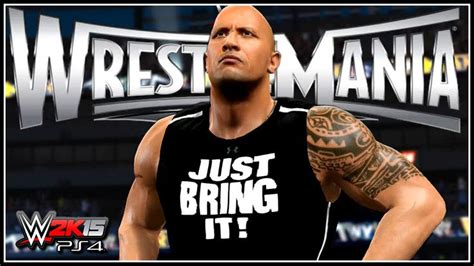 The Rock Returns Wrestlemania 31 Entrance Attire WWE 2K15 Ronda