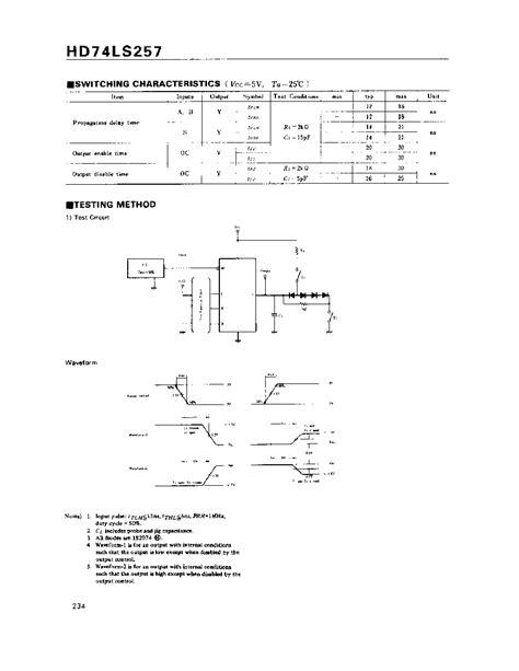 Hd Ls Datasheet Pages Hitachi Quadruple Line To Line