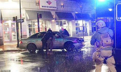 Wow Moment Joe Biden Gasps In Shock As Car Smashes Into His