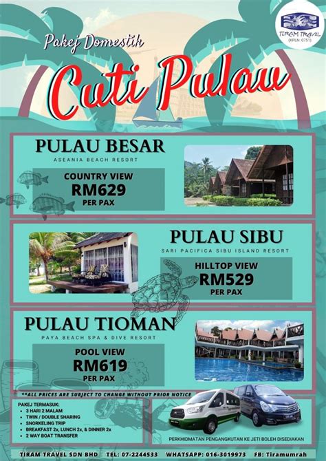 Contoh Brochure Pakej Pelancongan