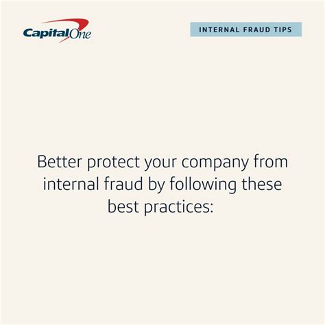 Unlock Capital One’s best tips on how to help prevent internal fraud ...