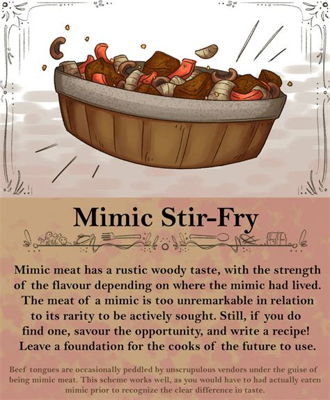 Dungeonsdishes Mimic Stir Fry By Hyperqueasyness On Deviantart