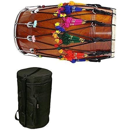 Sg Musical Punjabi Bhangra Dhol Natural Color Kacha Pakka Sheesham