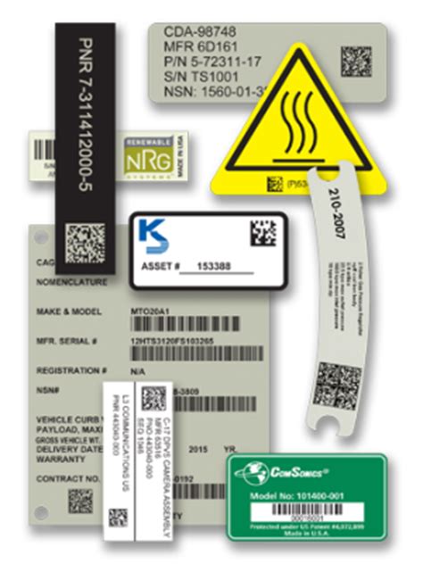 UID Labels and Tags - DoD and Mil Std UID Identification Labels ...