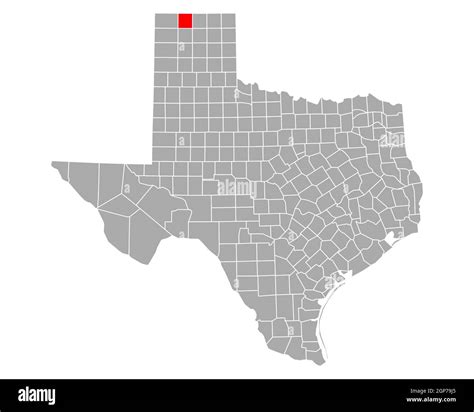 Map Of Sherman In Texas Stock Photo Alamy
