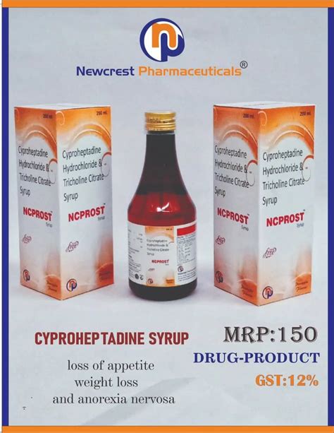 NCPROST 200ML Cyproheptadine Hydrochloride Tricholine Citrate Syrup