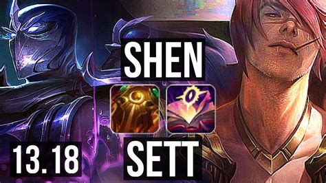 Shen Vs Sett Top M Mastery Dominating Euw Master