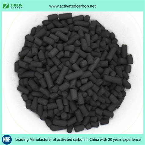 Impregated KOH Chemical Industry Coal Tar Columnar Activated Carbon For