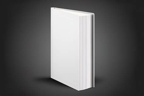 Libro Vac O Realista Mockup Libro De Tapa Dura Blanco Que No Est