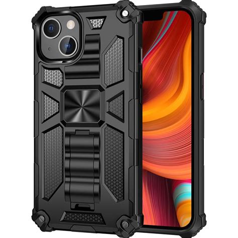 Mobigear Armor Stand Hardcase Voor Apple IPhone 13 Pro Max Zwart