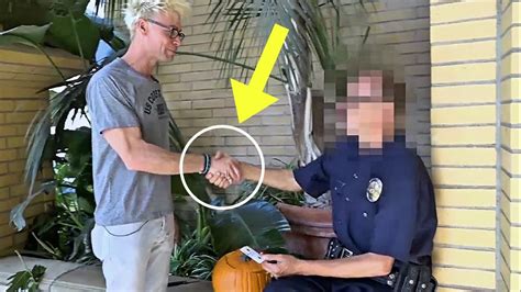 Cop Pranked With Halloween Magic Trick Youtube