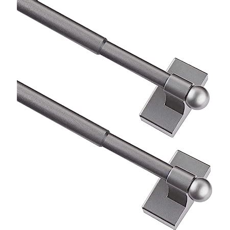 Amazon H VERSAILTEX 2 Pack Magnetic Curtain Rods For Metal Doors