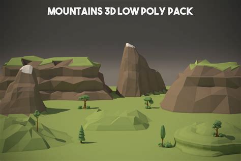 Mountain 3d Model Low Poly