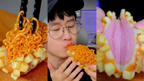 How to make buldak hotdog - YouTube