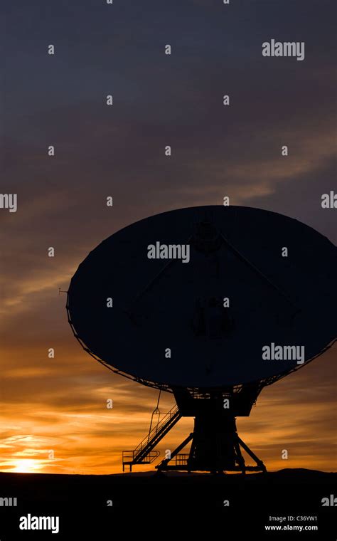 Silhouette Of The Very Large Array Vla At Sunset National Radio