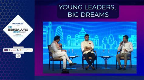 Dh Bengaluru 2040 Summit Young Leaders Big Dreams Tejasvi Surya