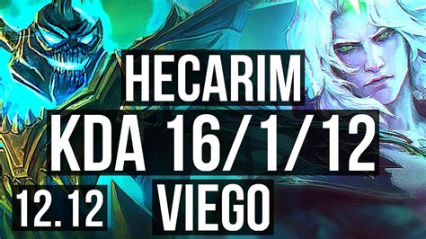 Heca Vs Viego Jng 16112 Legendary 300 Games Na Master 12