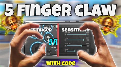 NEW Best 5 Finger Claw Sensitivity CODE BEST Sensitivity Control