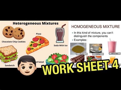 Homogeneous And Heterogeneous Mixtures Worksheet 4 Worksheets Library