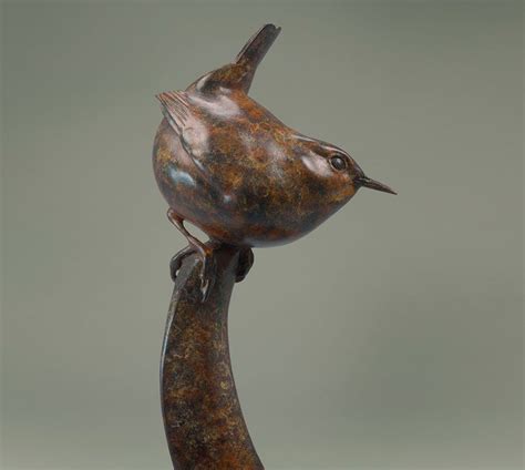 Art Nick Bibby Wren Bird Sculpture Sculpture Bird Carving